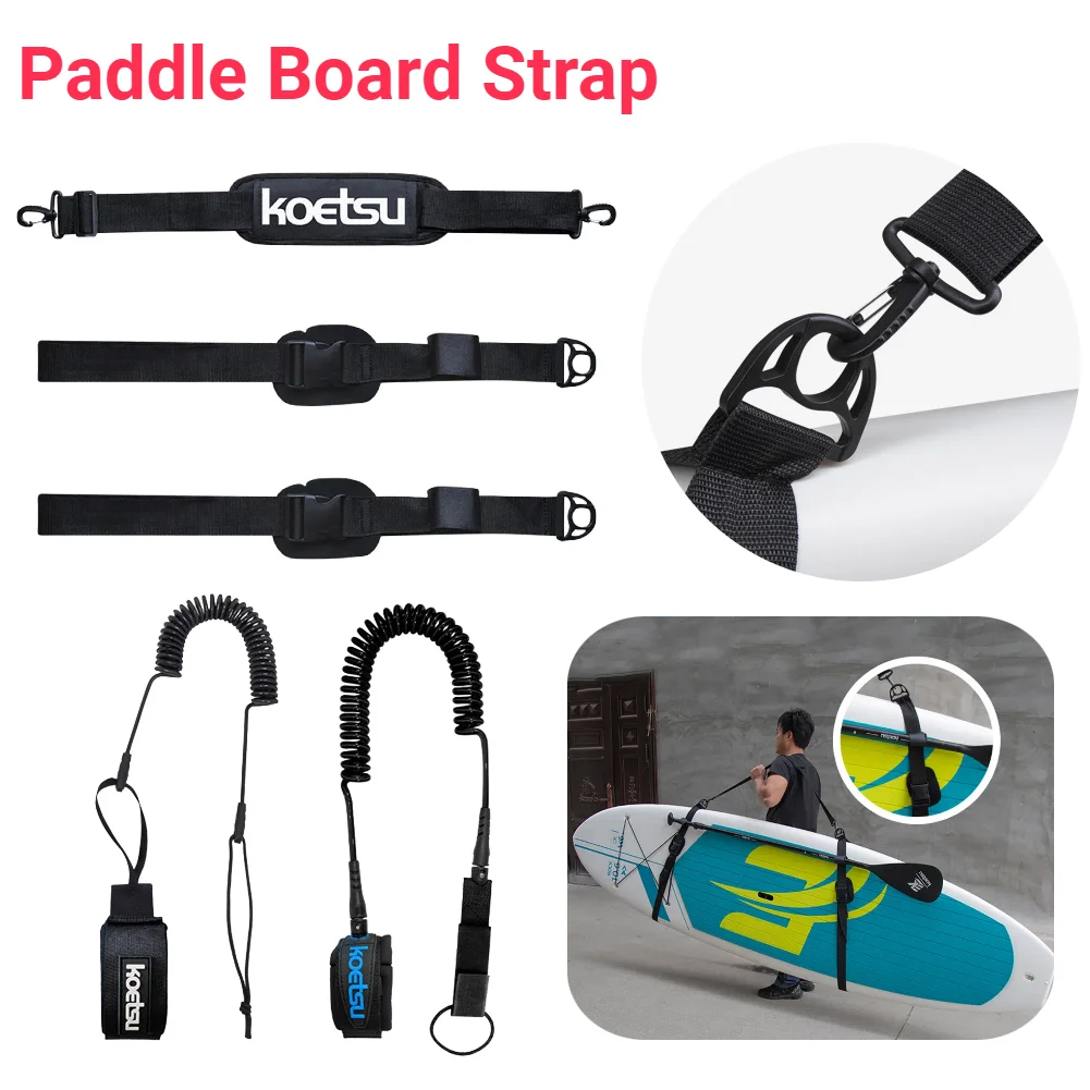 Stand Up Paddle Leash - Ремень для переноски серфборда, регулируемый, для