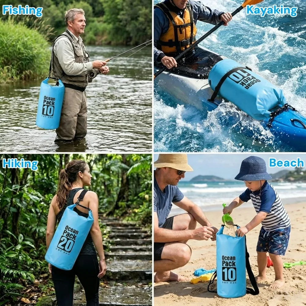 Водонепроницаемый герметичный  – обзор и цена Dry Bag Roll Top